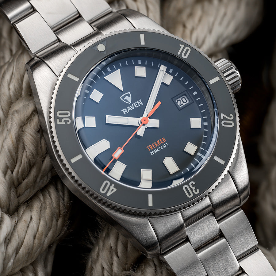 Raven Trekker - Gloss Grey – Raven Watches LLC